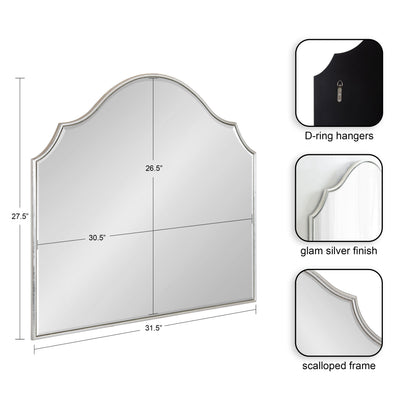 Leanna Framed Arch Wall Mirror