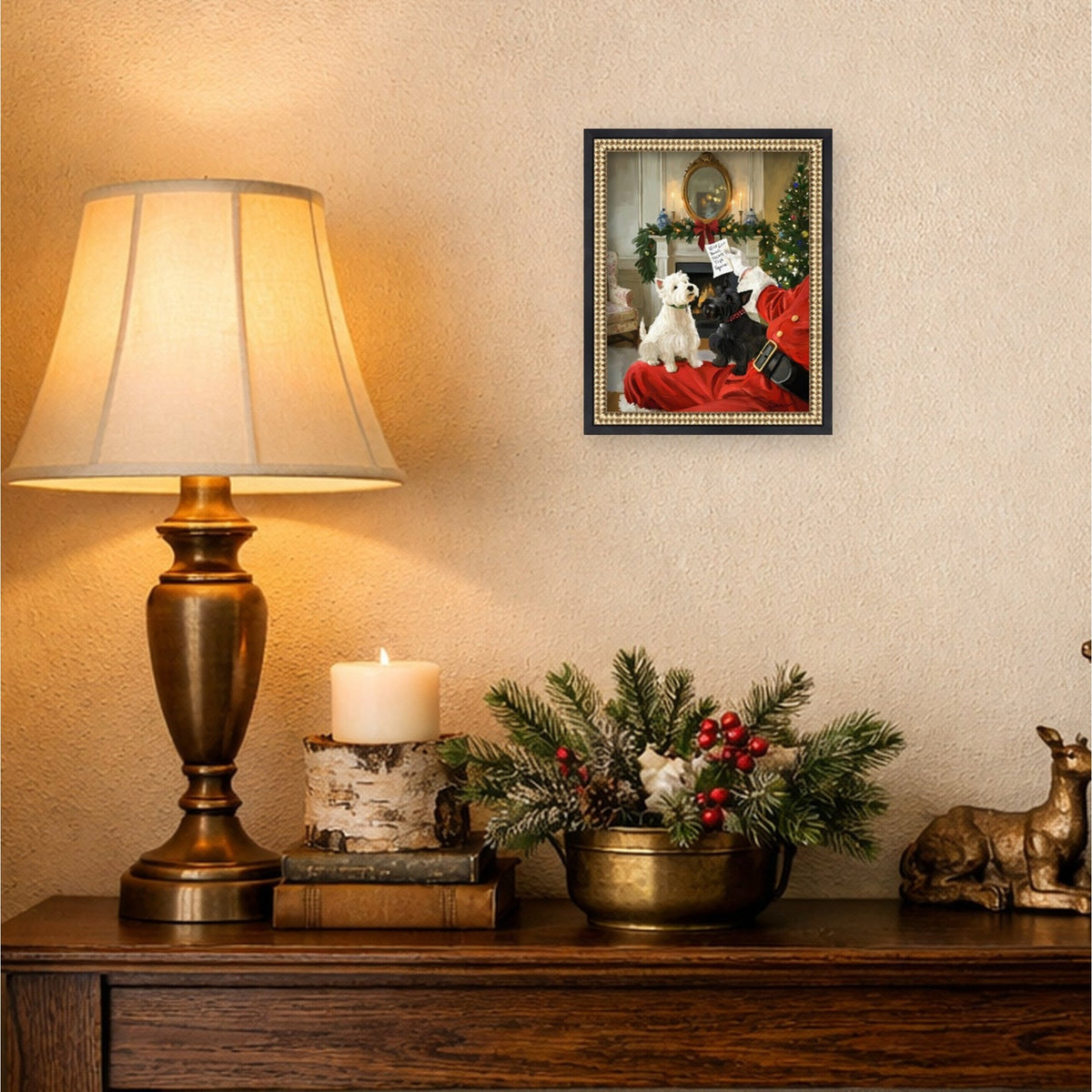 Wish List by Mary Sparrow Framed Mounted Canvas Wall Art Print