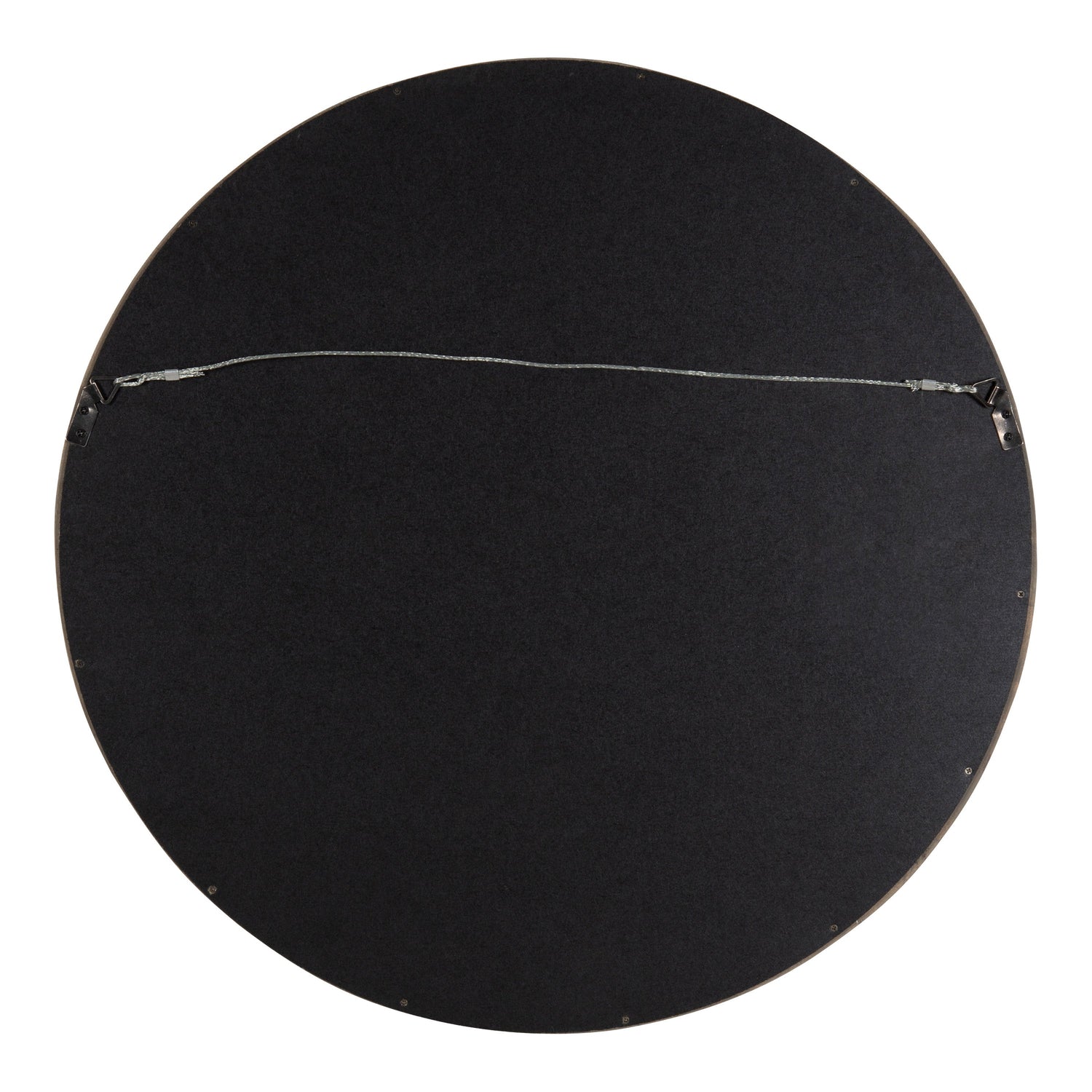 Hutton Round Wood Wall Mirror