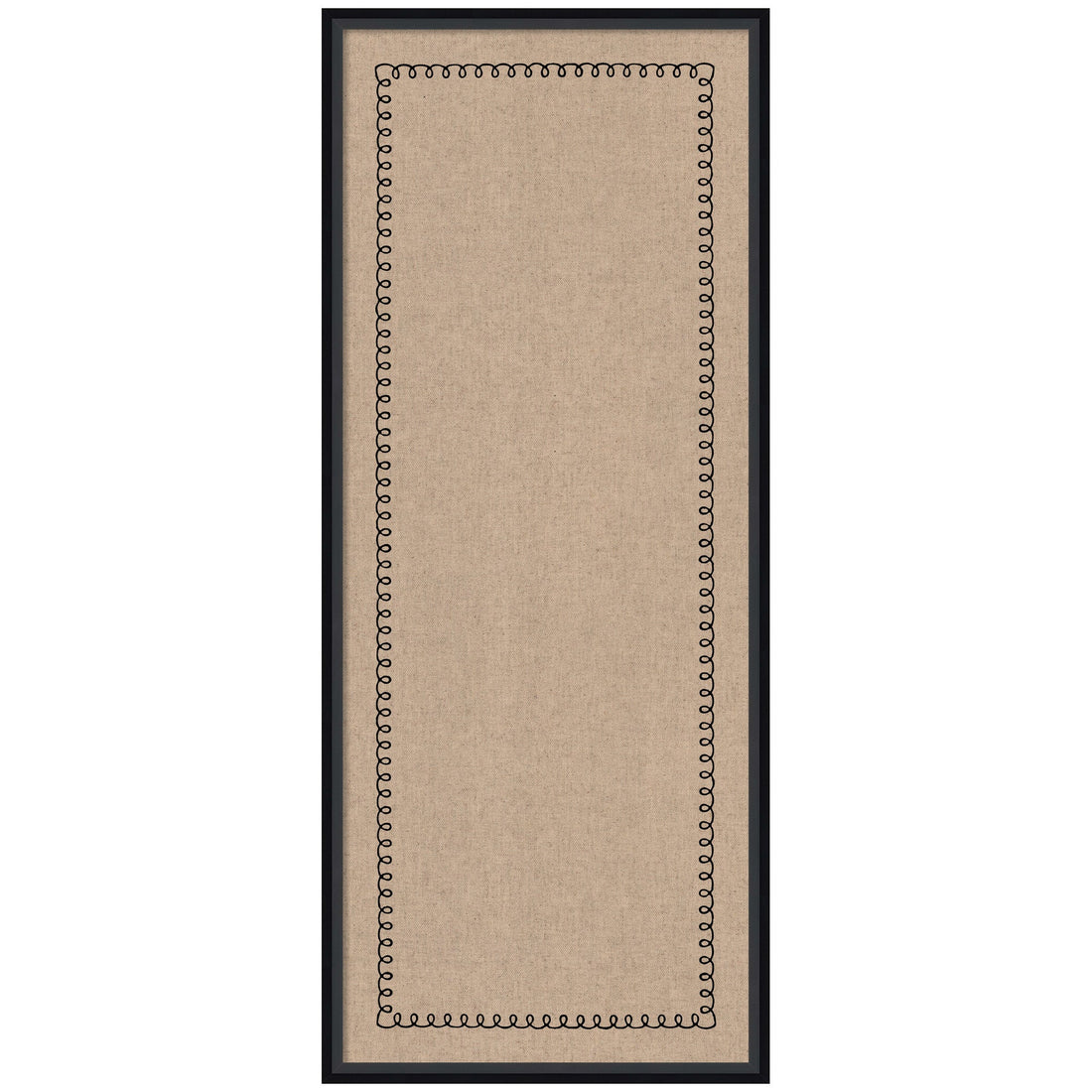 Pinboard Black Scallop Print