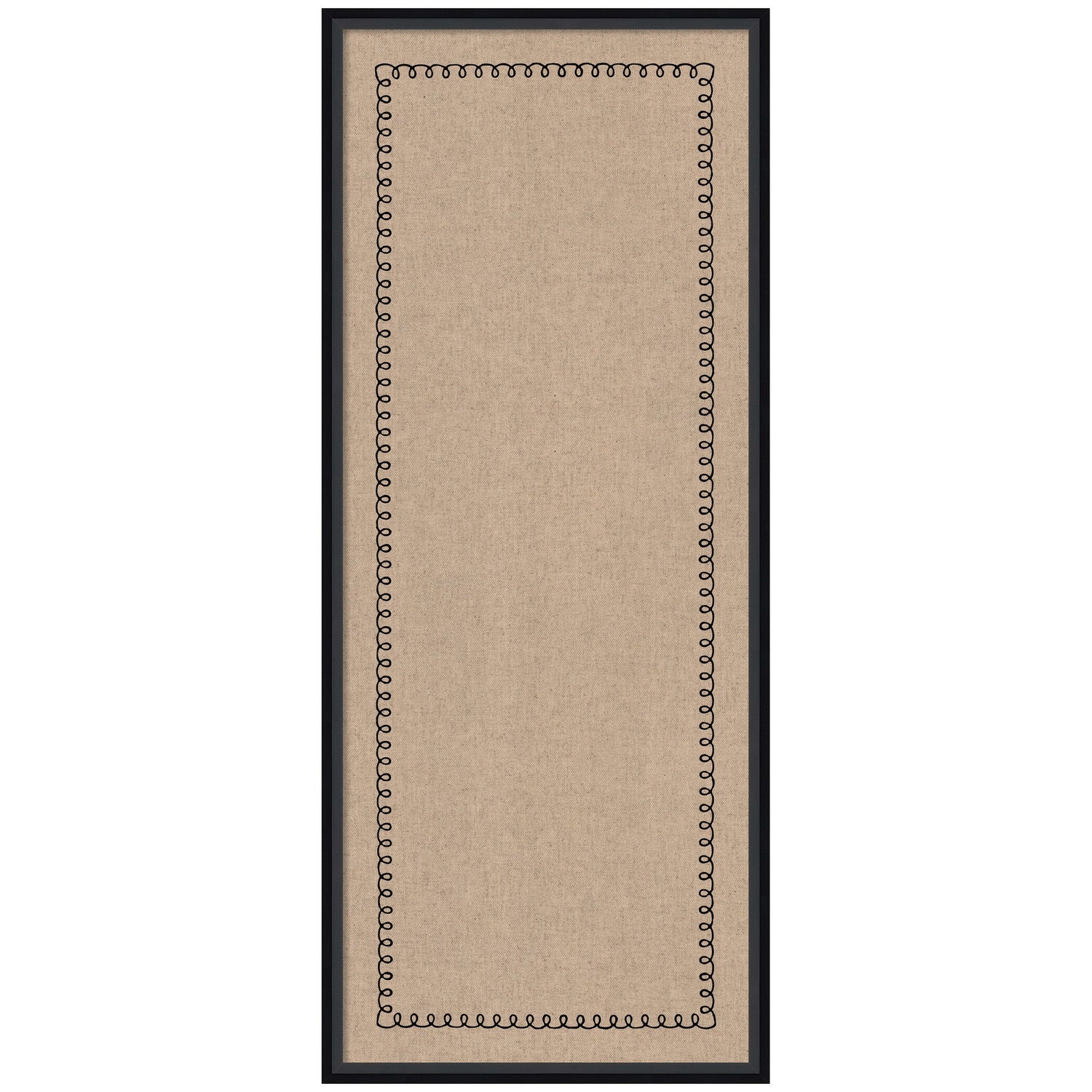 Pinboard Black Scallop Print