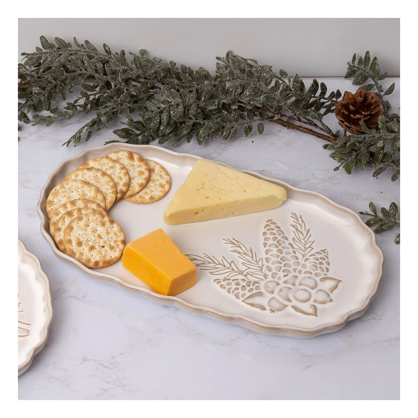 Serving Plate - Winter Woodland