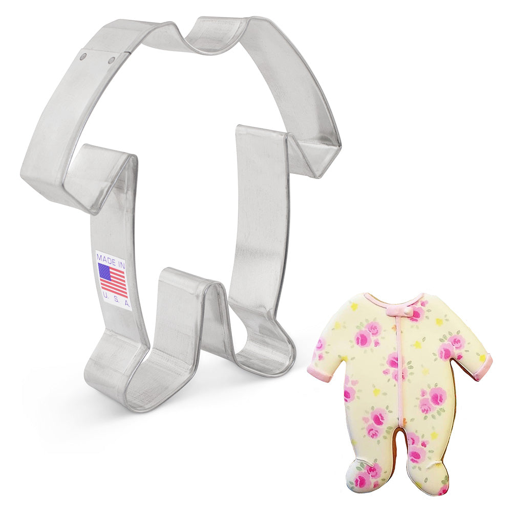 Baby Footie Pajamas Cookie Cutter 4 1/2