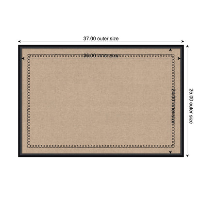 Pinboard Black Scallop Print