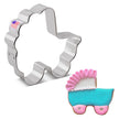 Baby Carriage Cookie Cutter 3 1/2