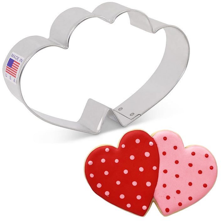 Flour Box Bakery's Double Heart Cookie Cutter 4 5/8