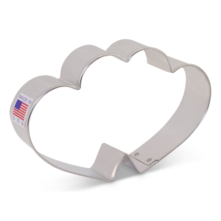 Flour Box Bakery's Double Heart Cookie Cutter 4 5/8