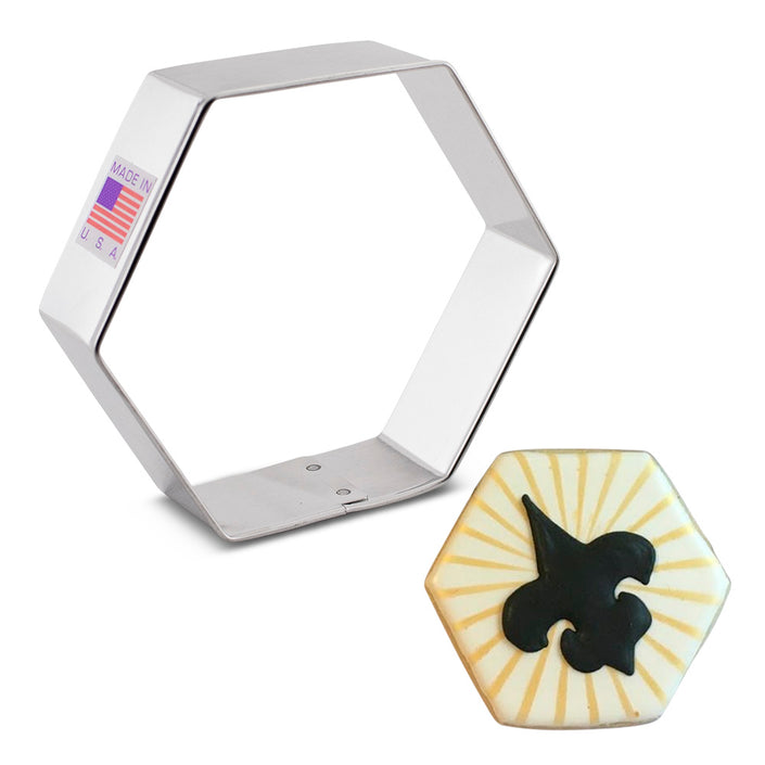 Hexagon Cookie Cutter, 3 1/2