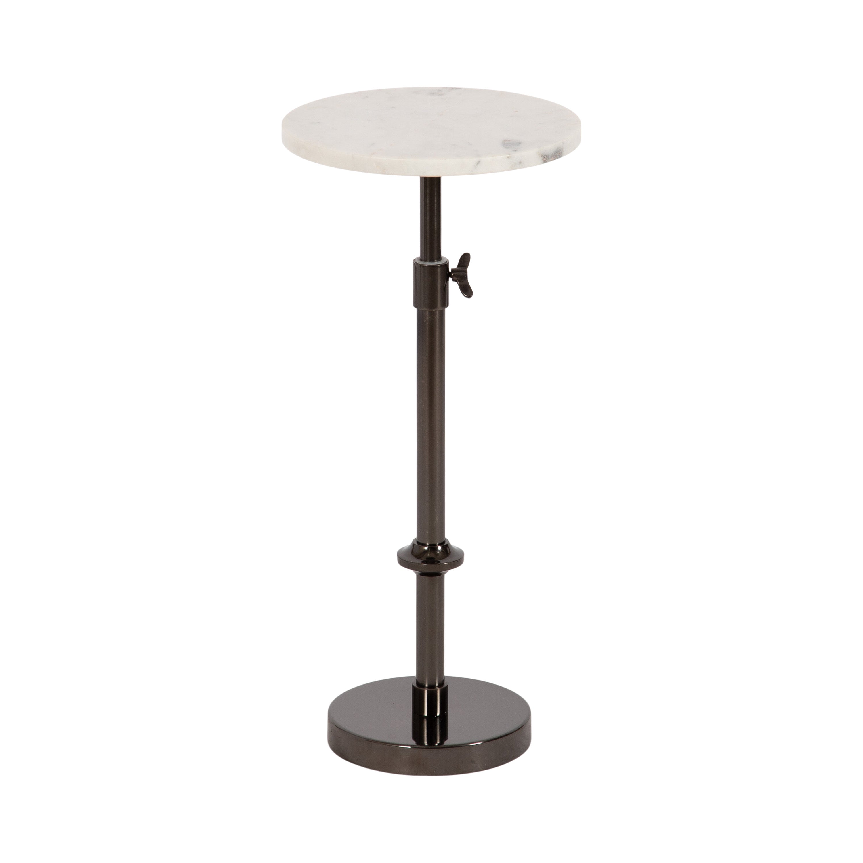 Engles Adjustable Marble Table and Plant Stand