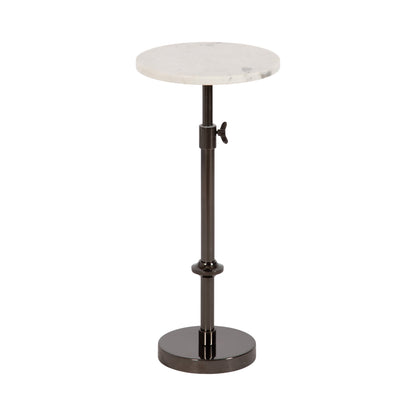 Engles Adjustable Marble Table and Plant Stand