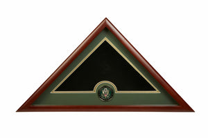 Medallion Flag Display Case (Large)- Army