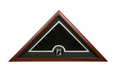 Medallion Flag Display Case (Large)- POW MIA