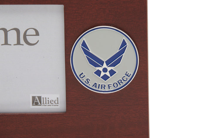 Aim High Air Force Medallion 4-Inch by 6-Inch Desktop Picture Frame