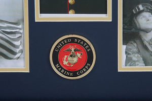 U.S. Marine Corps Medallion 5 Picture Collage Frame