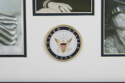 U.S. Navy Medallion 5 Picture Collage Frame