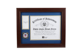 U.S. Coast Guard Medallion 8-Inch by 10-Inch Certificate and Medal Frame