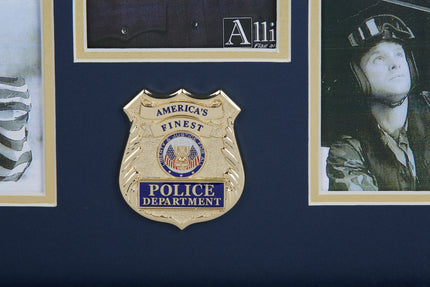 Police Department Medallion 5 Picture Collage Frame