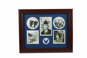 Aim High Air Force Medallion 5 Picture Collage Frame