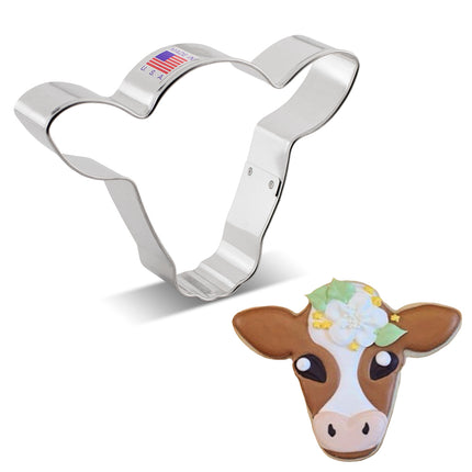 Cute Cow Face Cookie Cutter 4 1/2