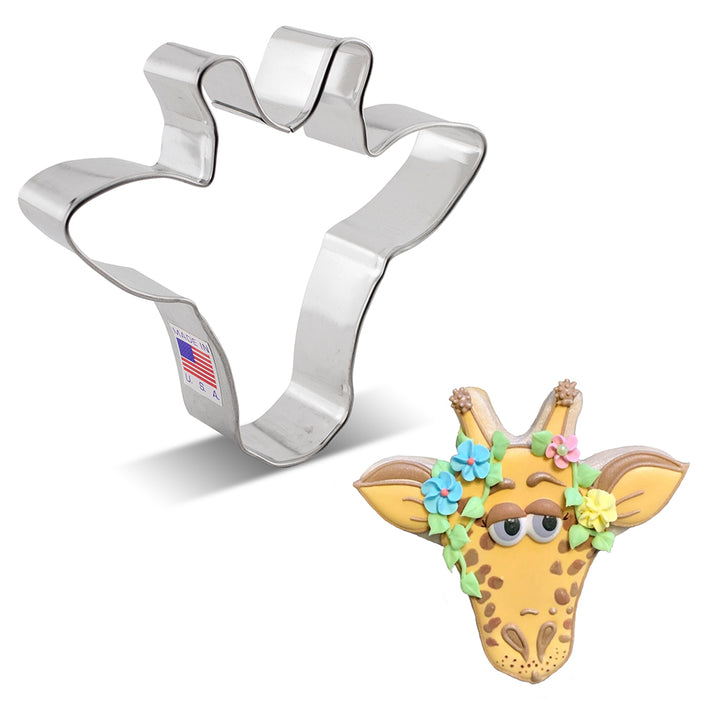 Giraffe Face Cookie Cutter 4.25