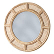 Cane Round Mirror