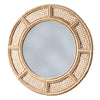 Cane Round Mirror