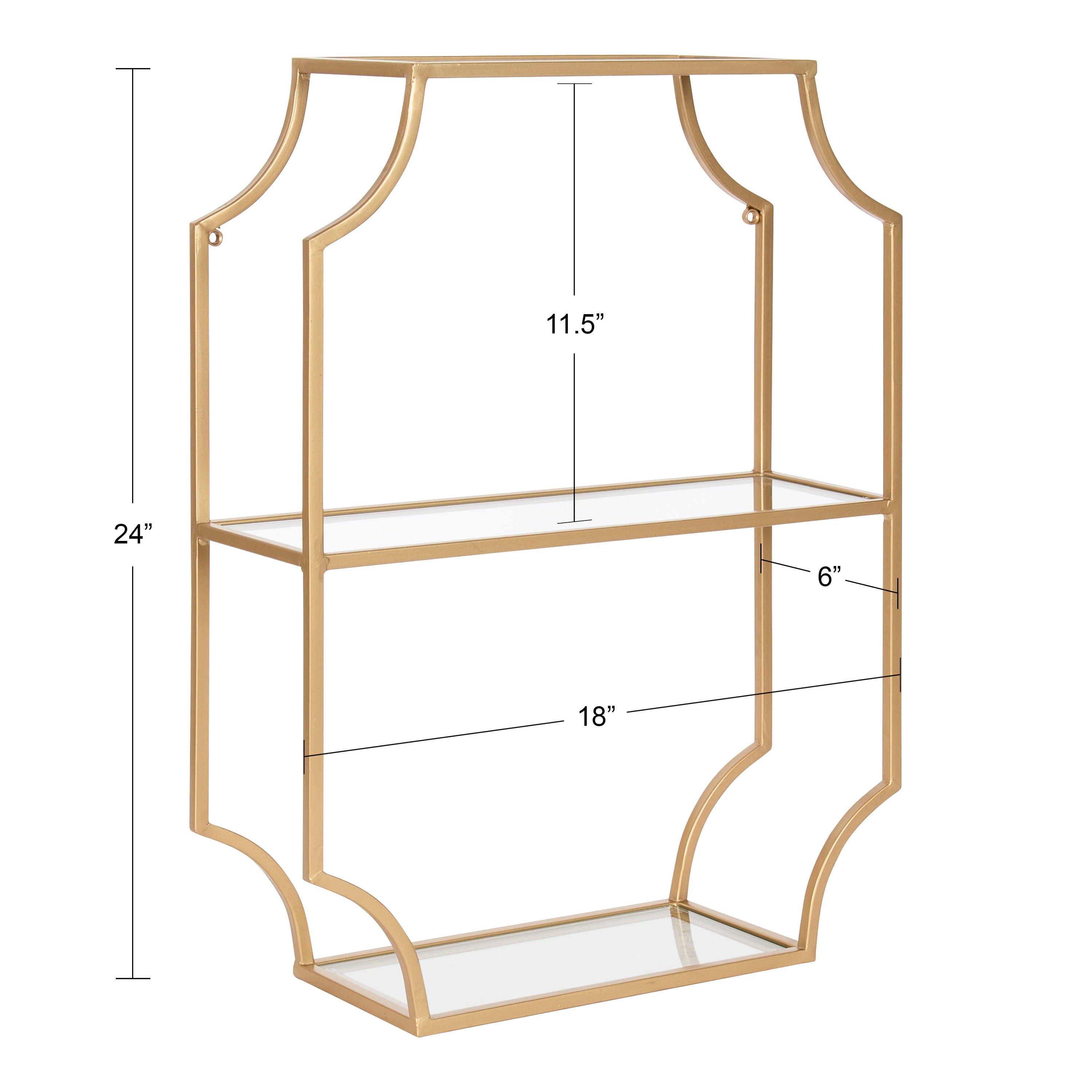 Ciel Metal Wall Shelf