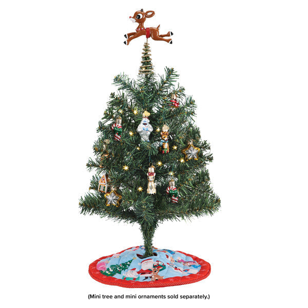 Mini Rudolph Tree Topper &amp; Skirt