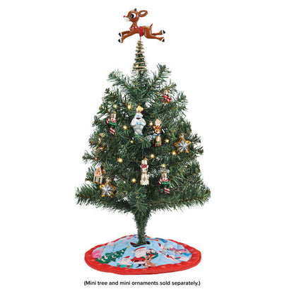 Mini Rudolph Tree Topper &amp; Skirt