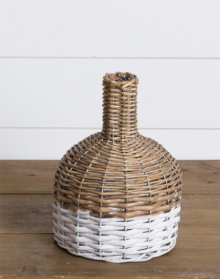 DEMIJOHN TWO-TONED BASKET, SM