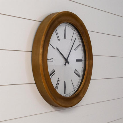 CLOCK - THICK WOOD FRAME