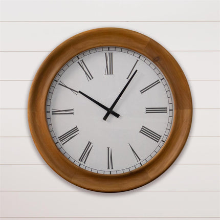 CLOCK - THICK WOOD FRAME