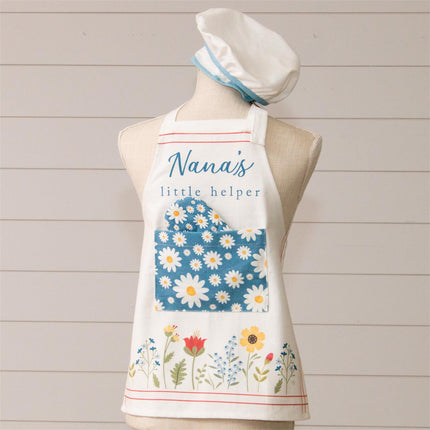 CHILD'S APRON, HAT, MITT - NANA'S LITTLE HELPER