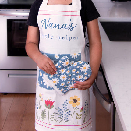 CHILD'S APRON, HAT, MITT - NANA'S LITTLE HELPER