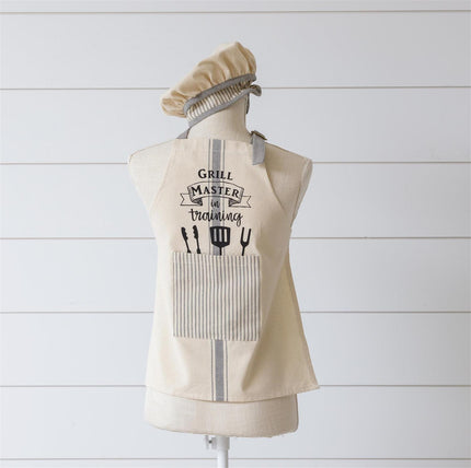 CHILD'S APRON AND HAT - GRILL MASTER