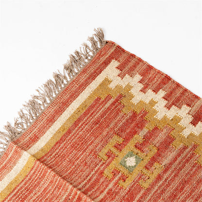 Rug - Kilim Dhurrie Rug Jute, Wool, 3&