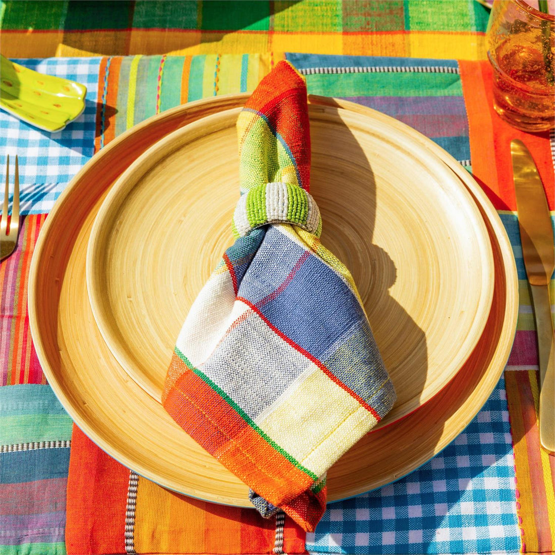 Napkins - Color Pop Plaid, Set of 4