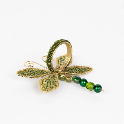 Napkin Ring - Beaded Dragonfly Set