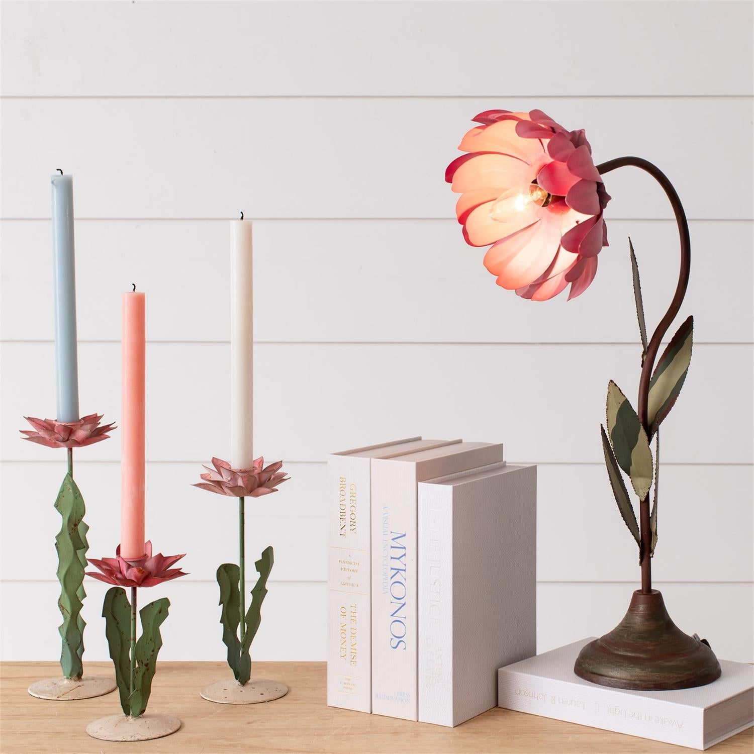 Table Lamp - Pink Flower Shaped
