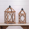 LANTERNS - WOOD WITH CUT OUT DESIGN