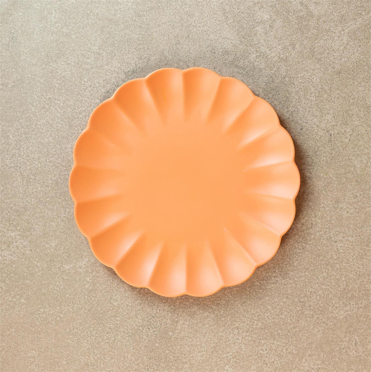 Scalloped Plate, Apricot Mist - Set of 12