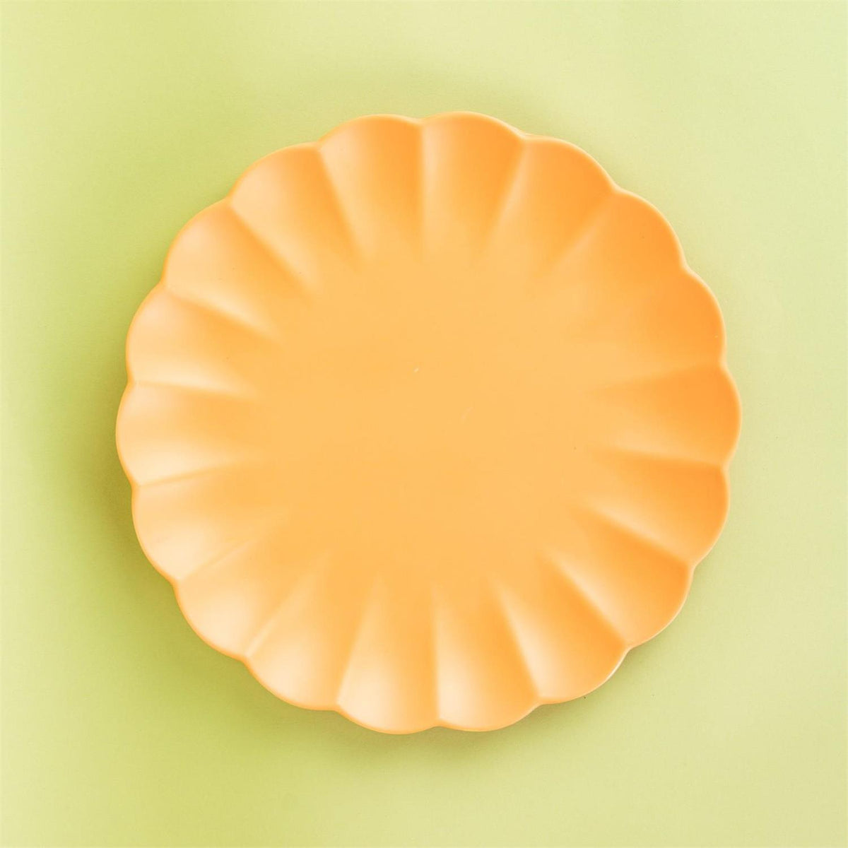 Scalloped Plate, Apricot Mist - Set of 12