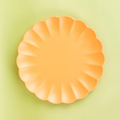 Scalloped Plate, Apricot Mist - Set of 12