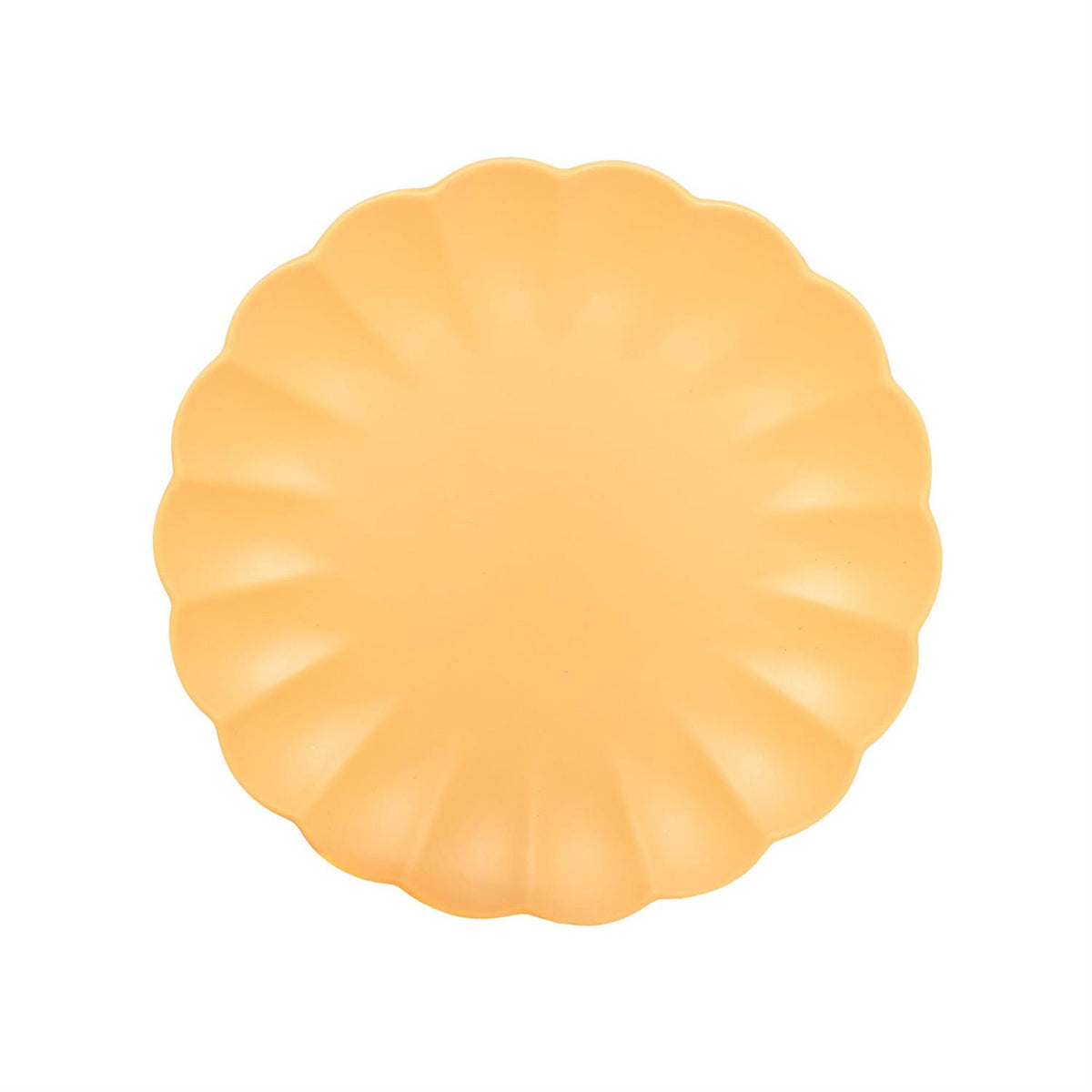 Scalloped Plate, Golden Dawn - Set of 12
