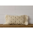 Woven Pillow With Shag