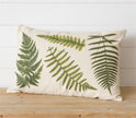 Pillow - Embroidered Ferns