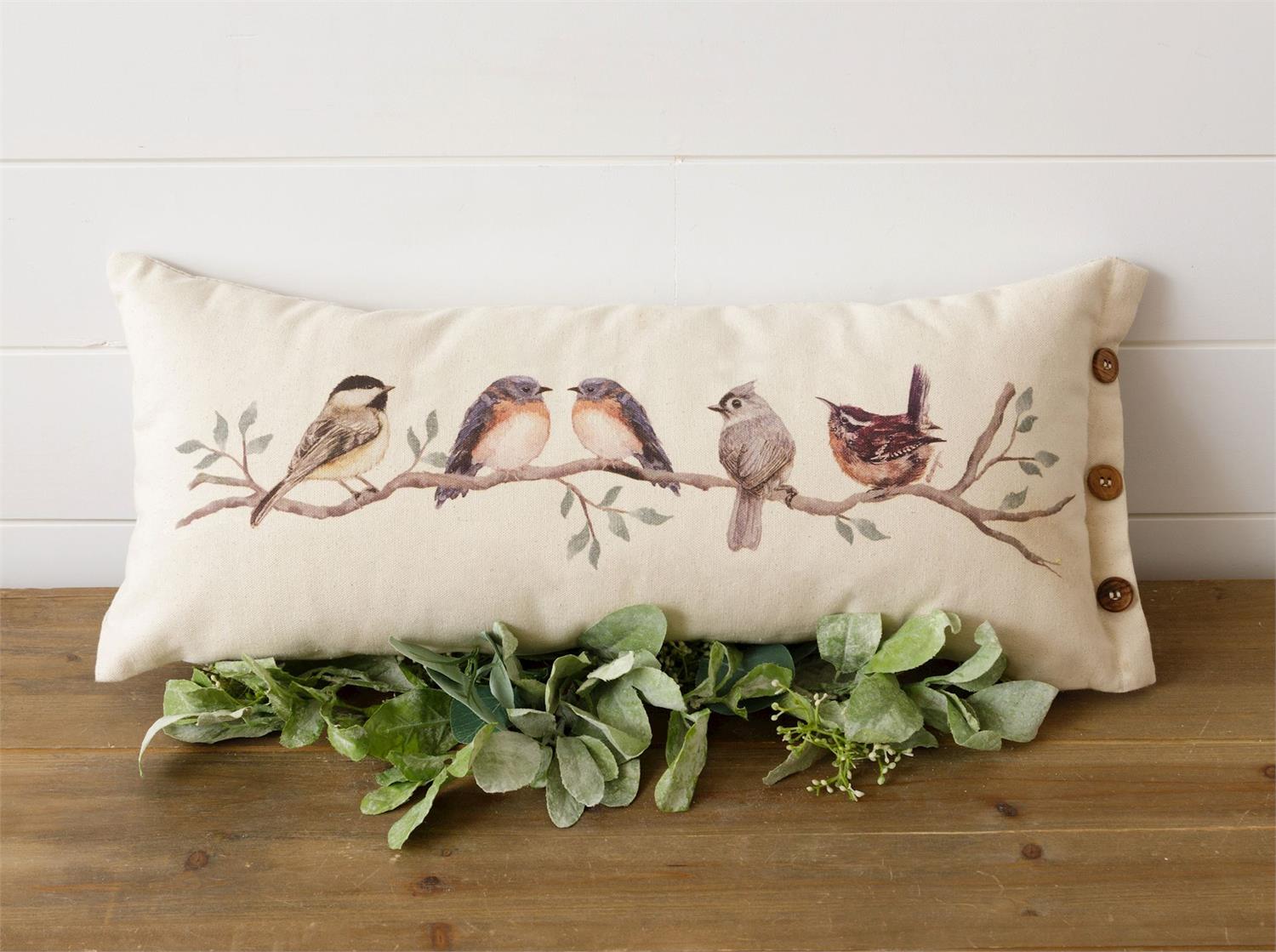 PILLOW - BIRDS ON BRANCH