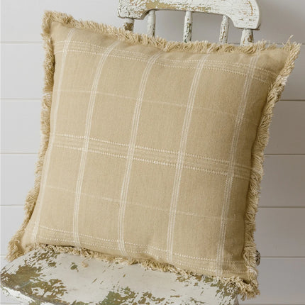 Pillow - Natural Plaid