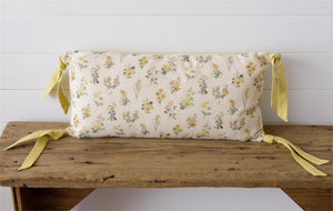 Lumbar Pillow - Yellow Flowers
