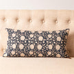 Lumbar Pillow-Navy Block Print